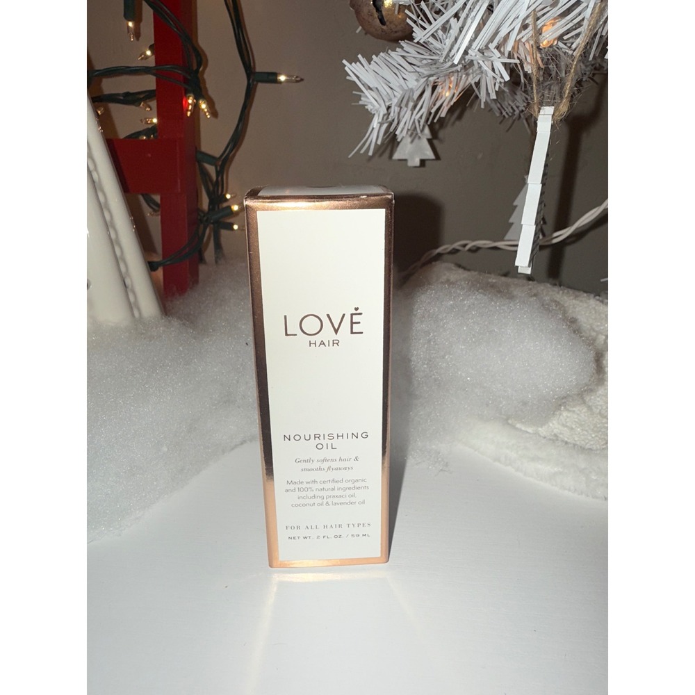 LOVE HAIR Nourishing Oil Gently Softens Hair‎ For All Hair Types 2 FL OZ